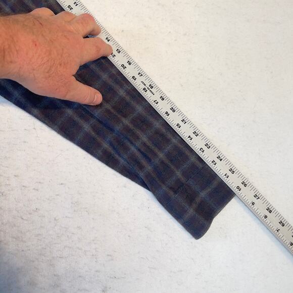 Jos. A Bank Reserve Button Shirt Men XL Tailored Fit Cashmere Blend Long Sleeve - Picture 8 of 10